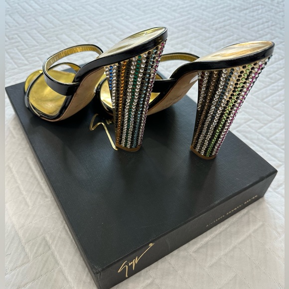 RARE FIND - Giuseppe Zanotti - Bebe Strass Studded Slides - Size 9 - Picture 2 of 9
